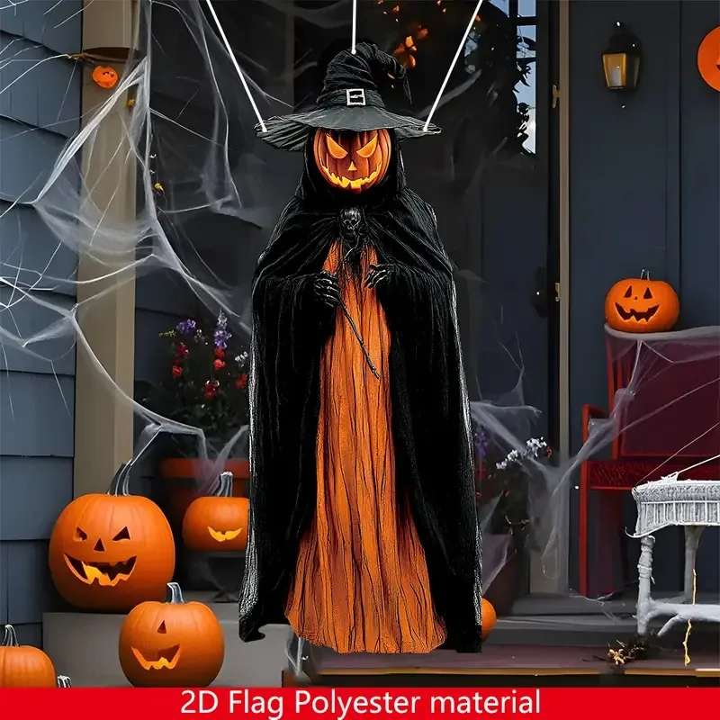 Evil Pumpkin Man Hanging 4