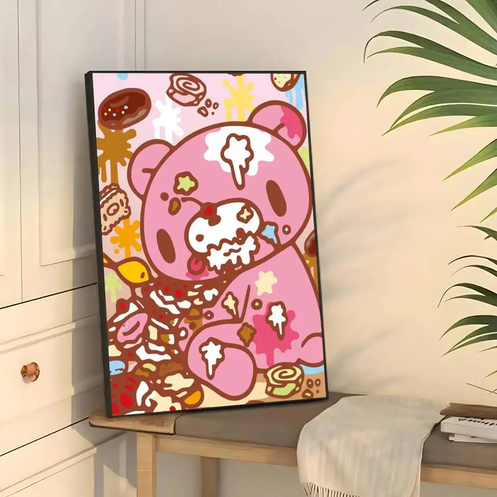 Cartoon G-kümmiger Bär Poster klebrige Wand wasserdicht Zuhause Wohnzimmer Schlafzimmer Bar ästhetische Dekoration – Detail 21