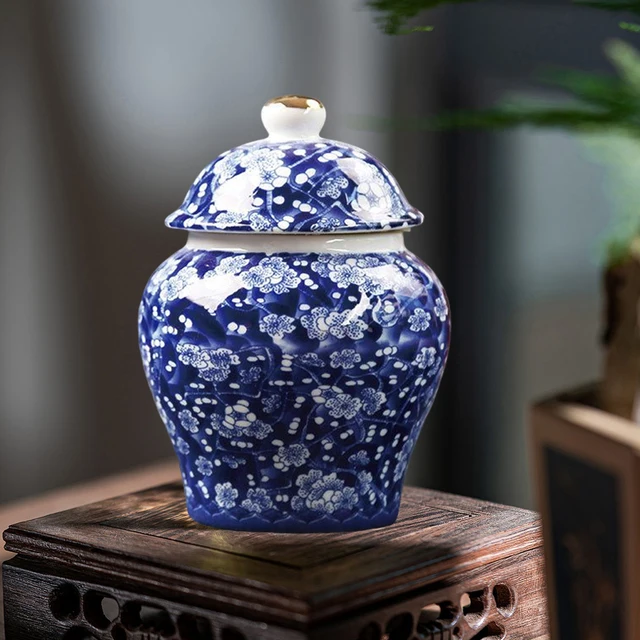 Ősi Kínai Stílusú Kreatív Porcelán Gyömbér Edény Dekoratív Kerámia Virág Váza Asztal Központi Virágrendezés A Kávézóhoz - Image 4
