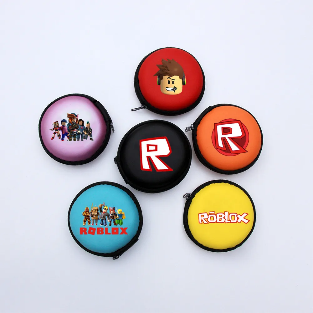 

ROBLOX Coin Purse Fashion Color Printing Student Coin Earphone Round Zipper Storage Box Children's Toys Gifts