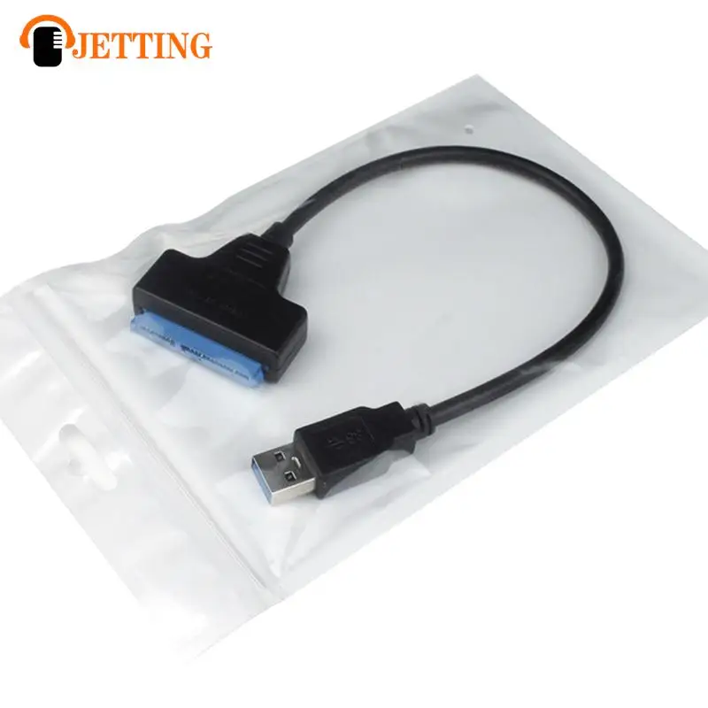 고속 전송 외장 하드 디스크 변환기, 7 + 15 22 핀 SATA 3 케이블 2.5 HDD/SSD USB 어댑터, 5Gbps, Windows 7/10 에 적합