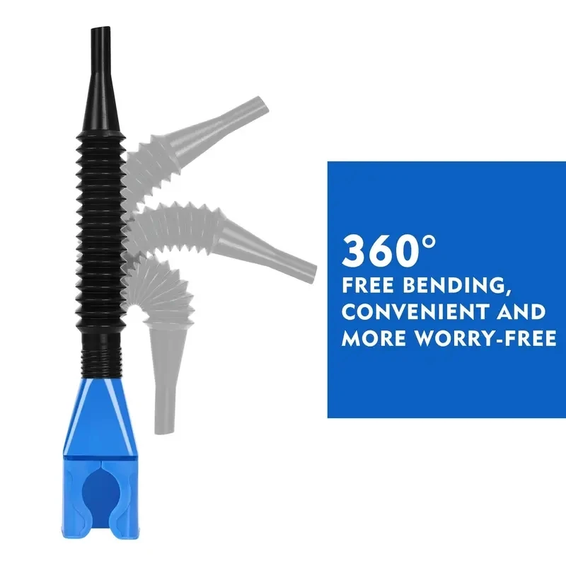 Car Refueling Funnel Gasoline Foldable Engine Oil Funnel Tool Plastic Funnel Car Motorcycle Refueling Tool Auto Accessories 5