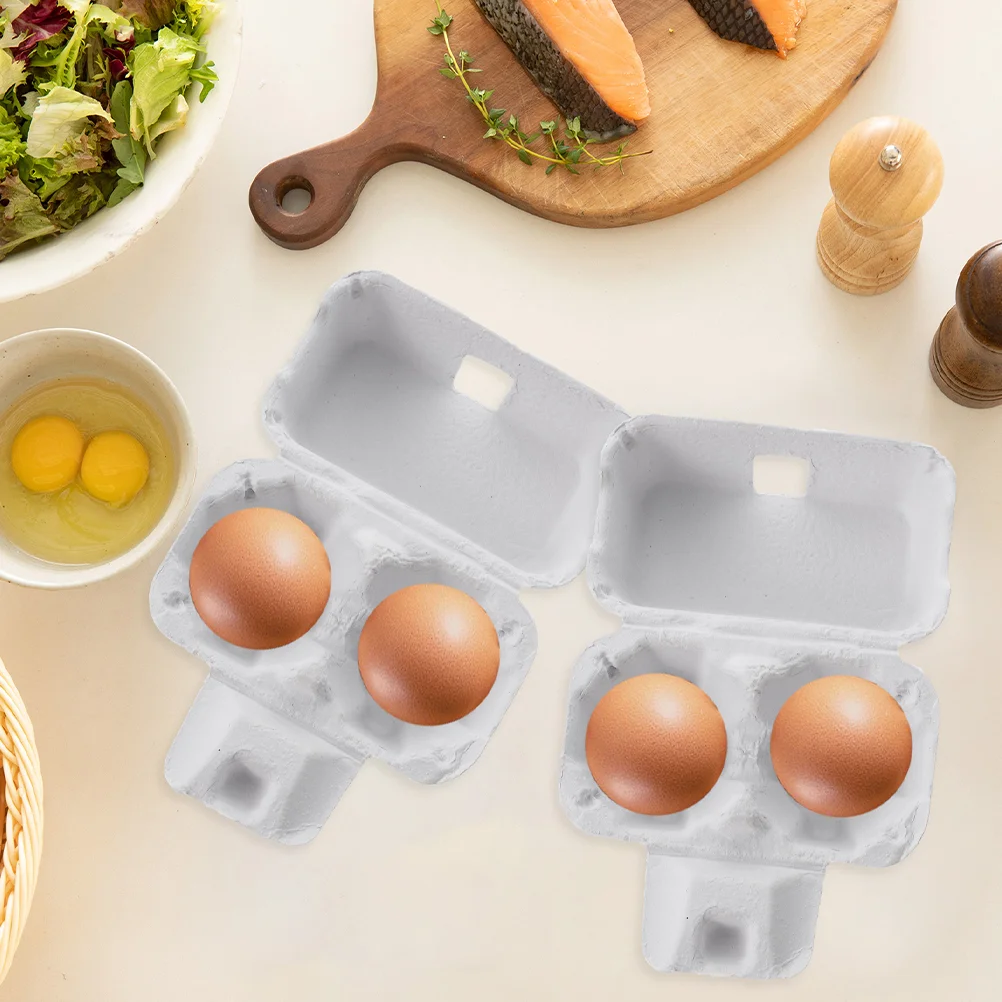 

30 pcs Paper Pulp Egg Carton Chicken Egg Storage Container Portable Egg Holder