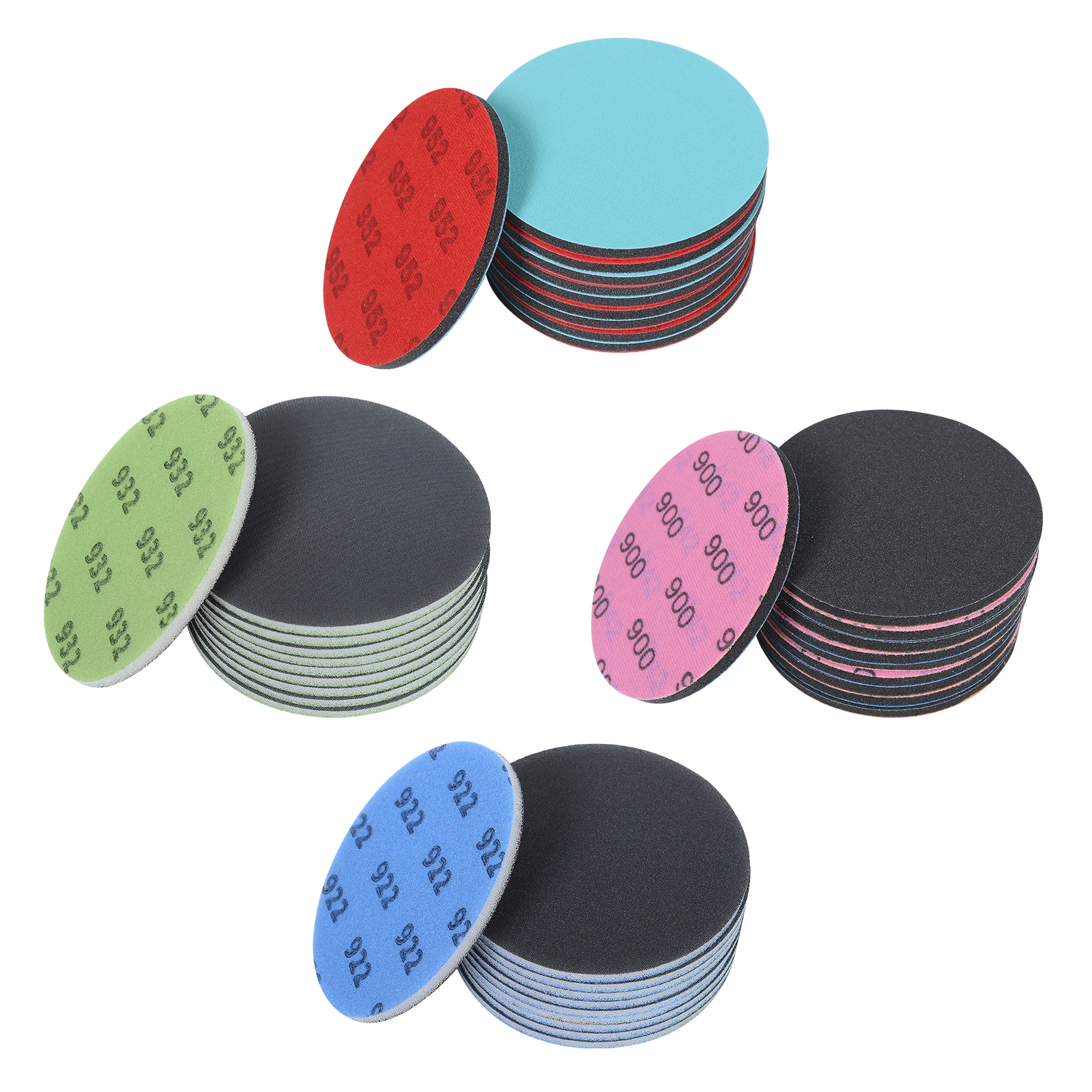 Sanding disc Ultra Coarse Grade Sanding Disc for Glass Deep Scratch Removal Remove Tempered/Curtain Wall Glass Welding Splatter 4 Pcs/Pack