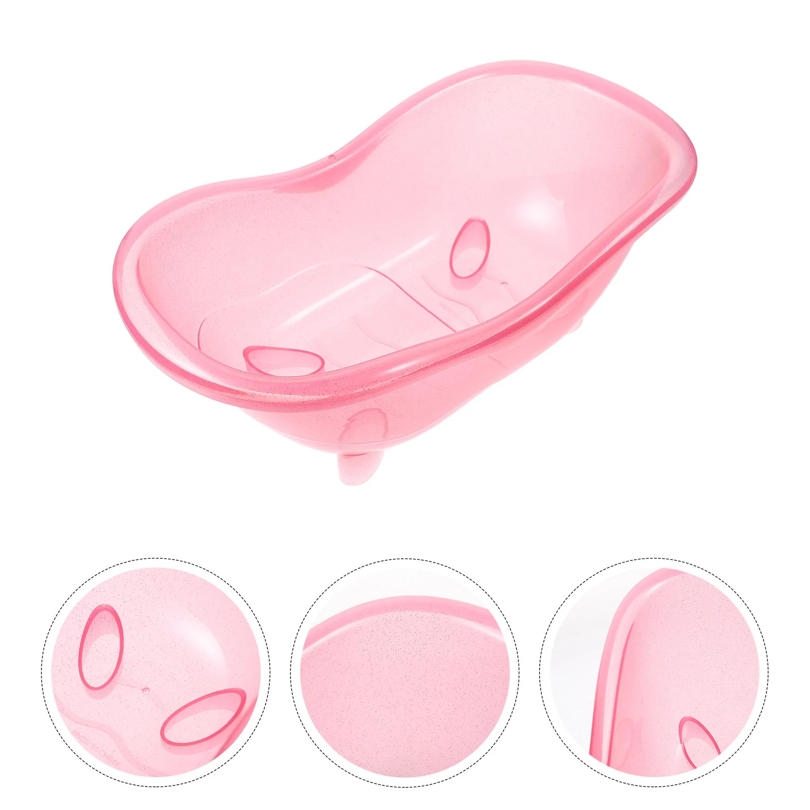

Plastic Tub Bathroom Washing Basin Decorations House Accessory Miniature Bathtub Homey