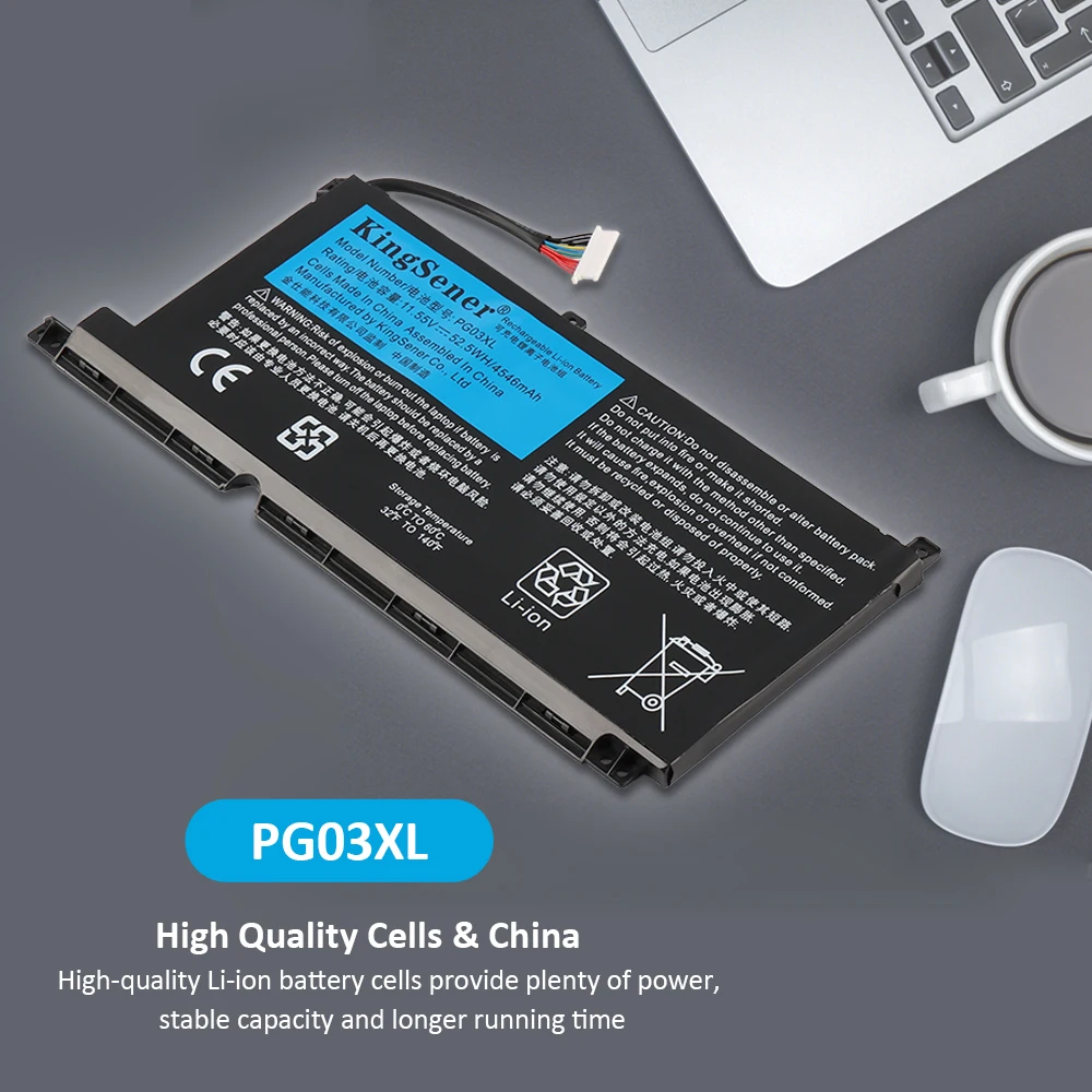 Фото Аккумулятор KingSener PG03XL для HP Pavilion Gaming 15-DK dk0003nq 15-dk0020TX 15-ec 15-ec0000 OMEN 5X FPC52 №4