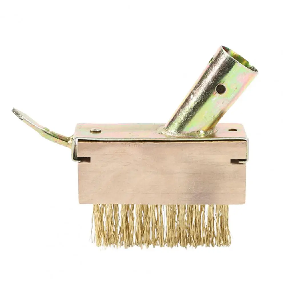 Metal Tip Weeder Brass Wire Bristle Crevice Weeding Brush Head for Block Paving Patio Stone Edging 2-in-1 Weed Moss for Grout