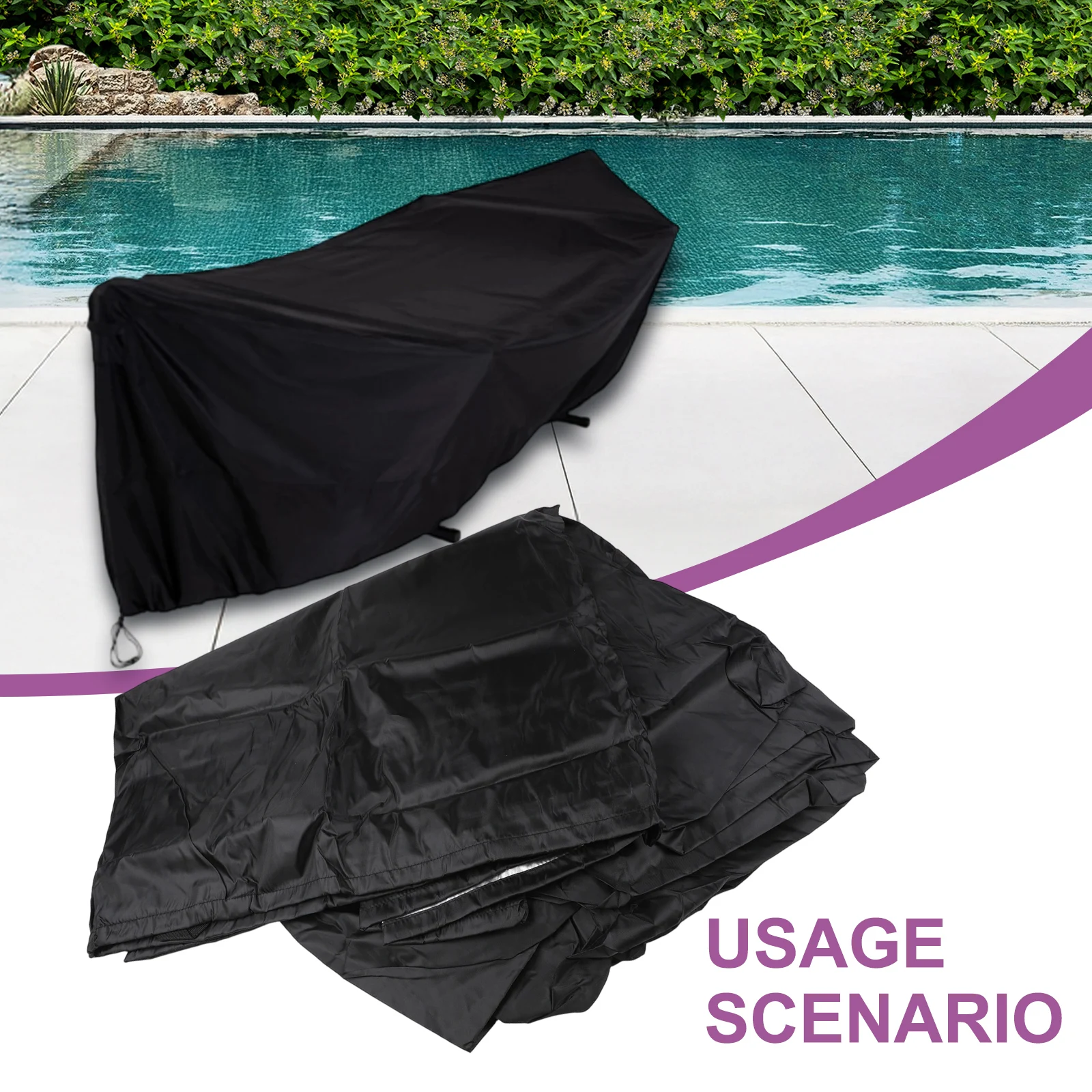 사용하기 쉬운 행잉베드 커버 보호대 야외 행잉베드 보호대 285*17*80cm 12FT 스탠드 커버 간편한 유지 관리