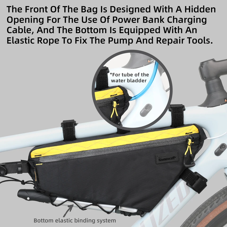 Top Tube Bag Bike Bag Dude Handlebar Sling Rhinowalk Bike Front