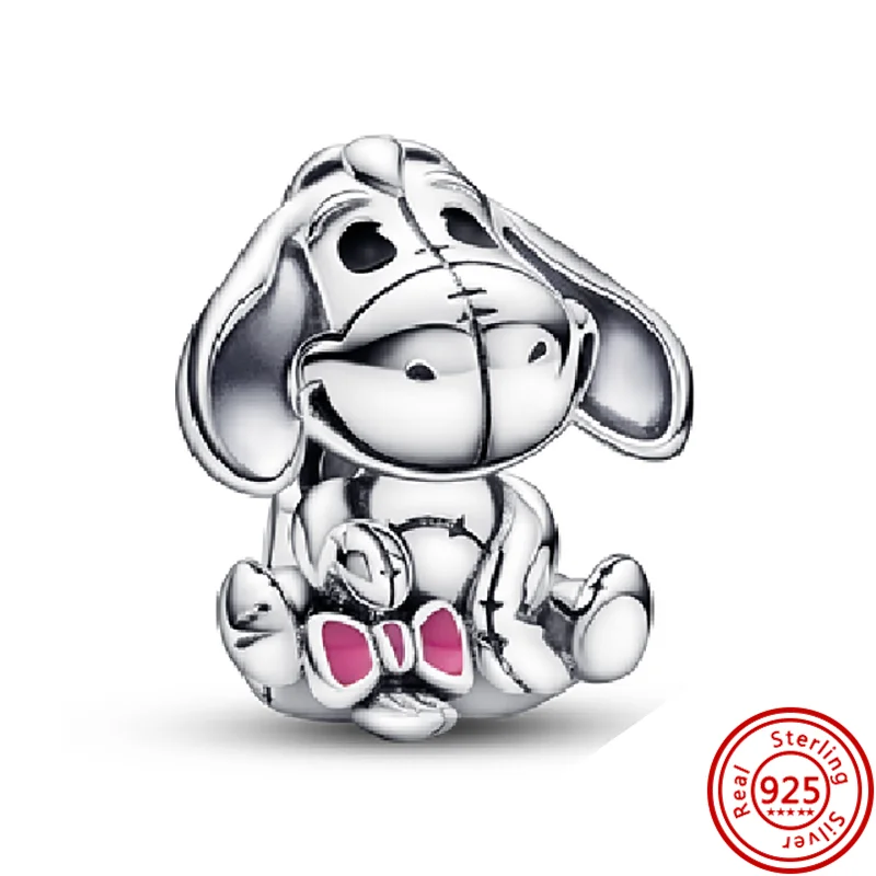 MINISO Disney Winnie the Pooh Tiger Piglet Birthday Charm Fit Pantaro Bracelet DIY Women Exquisite High Quality Jewellery Gift 2