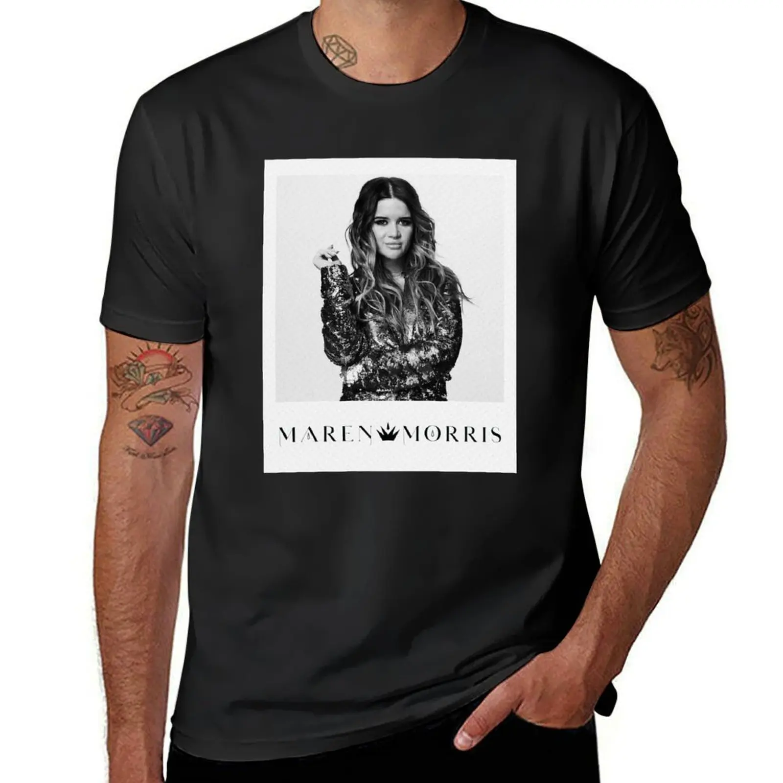 

maren morris T-shirt oversized aesthetic clothes summer clothes Men's cotton t-shirt