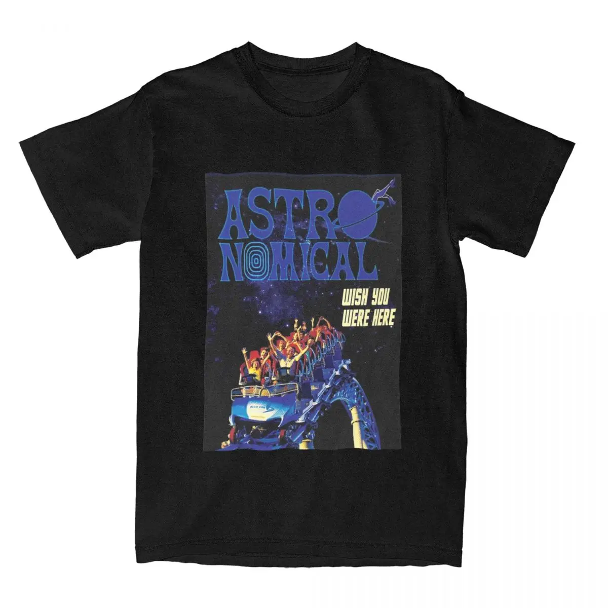 Travis Astroworld Concert Scotts T-Shirt Uomo Hip Hop Fun Cotton Tees Girocollo Manica Corta T Shirt Abbigliamento Per Adulti