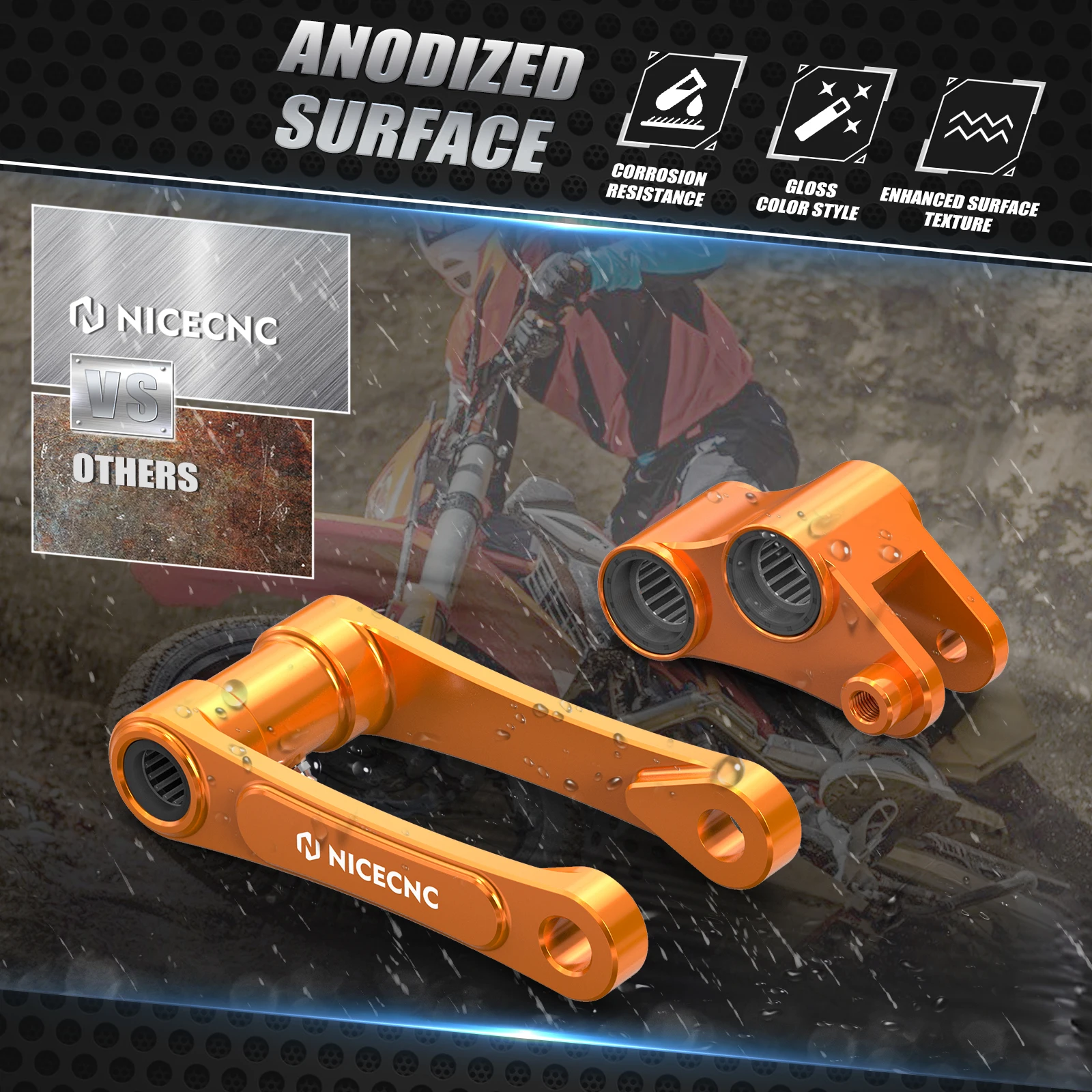 Für KTM 690 Enduro R SMC R 2019–2024, Hinterradaufhängung, Tieferlegungsgestänge, Husqvarna 701, Enduro/Supermoto GasGas SM700/ES700 2022–24 – Detail 11