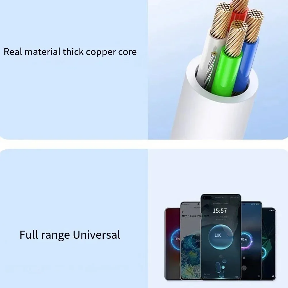 10A USB C To Type C Cable 120W Mobile Phone Quick Charge Data Cable PD Fast Charging Cord Line for Xiaomi Iphone 0.25/1/1.5/2/3m