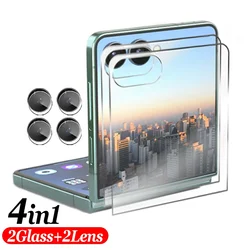 8 - in - 1 Tempered Glass HD Protective Film Set with Lens Cover and Screen Protectors - ZFlip 7 (4in1 Set)