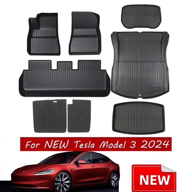 For Tesla Model 3 Highland 2024 Floor Mats, Premium All Weather