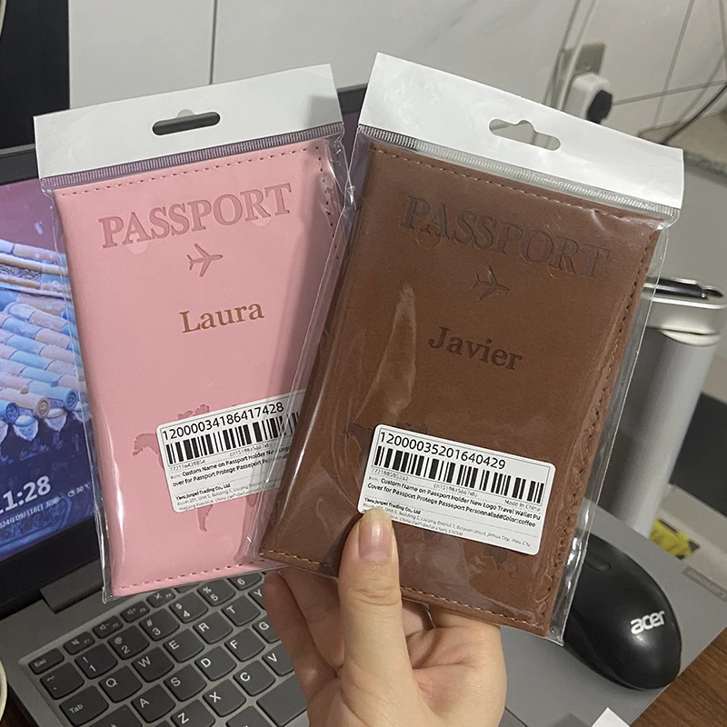 Personalized Passport Holder and Travel Wallet in PU Leather