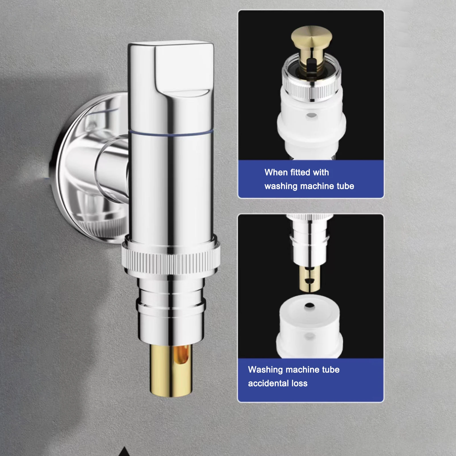 WashingMachineFaucetBrassWaterStopQuickOpeningAngleValveWater