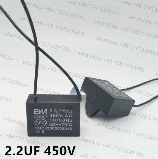 2개 팬 천장 팬 레인지 후드 시동 커패시터 CBB61 1//1.5/1.8/2/2.5/3UF 450V CBB61-P2