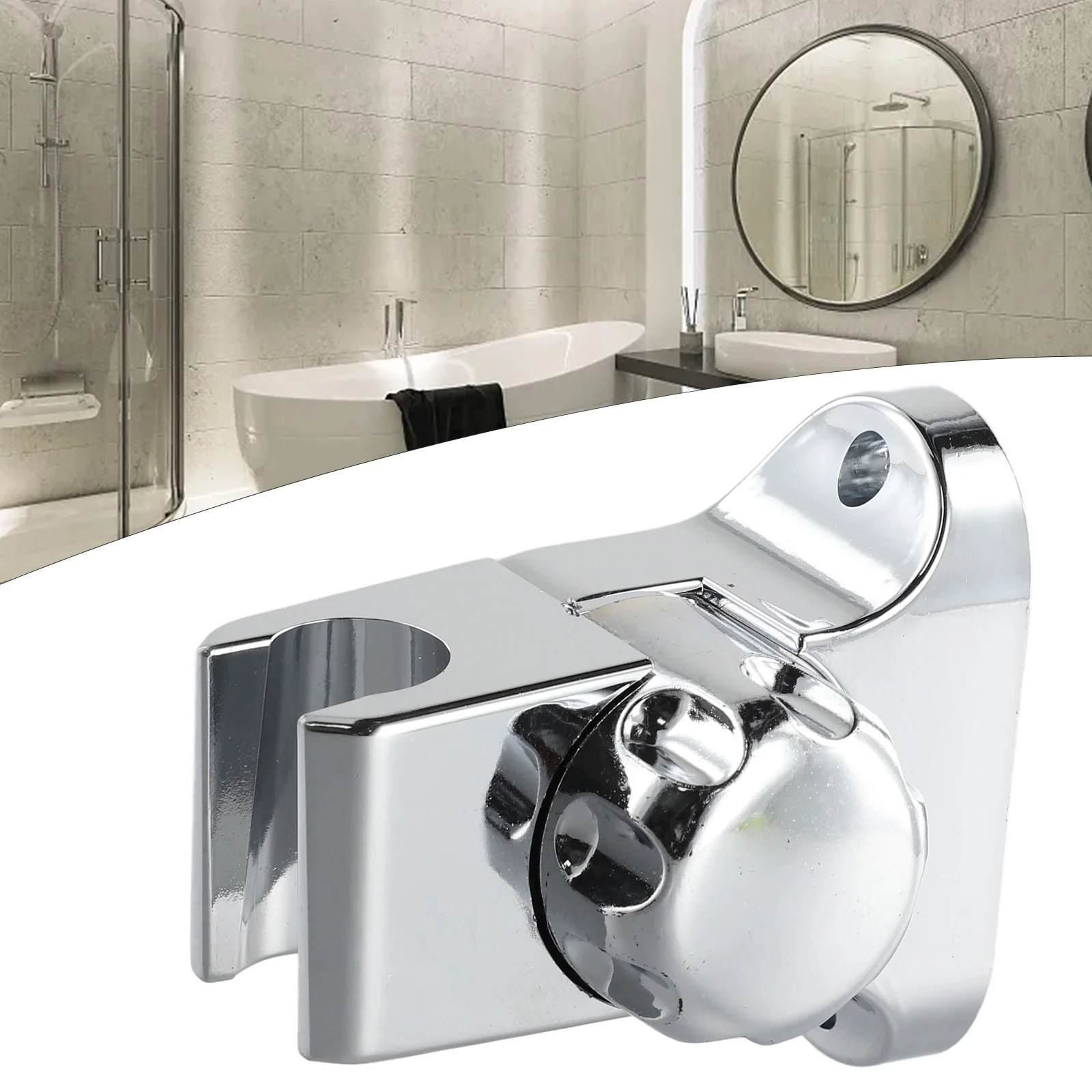 Stand Shower Head Base Adjustable Assembly Adapter Bathroom Bracket Pedestal Mount Perforated Holder bathroom hardware set bathroom hardware accessories