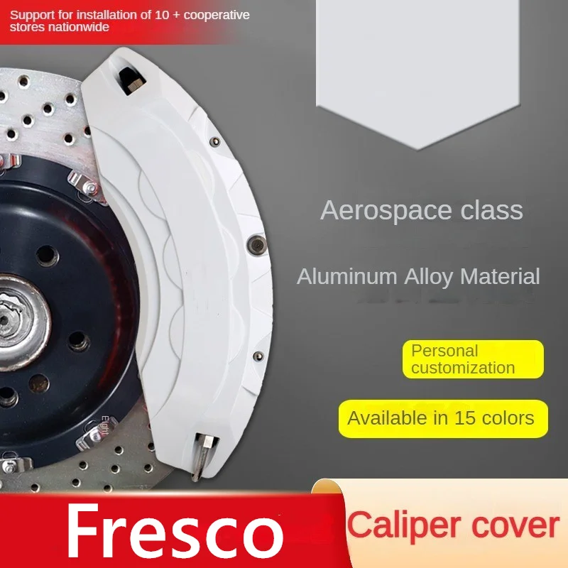 

For Fresco Car Brake Caliper Cover 3D Aluminum Metal Kit