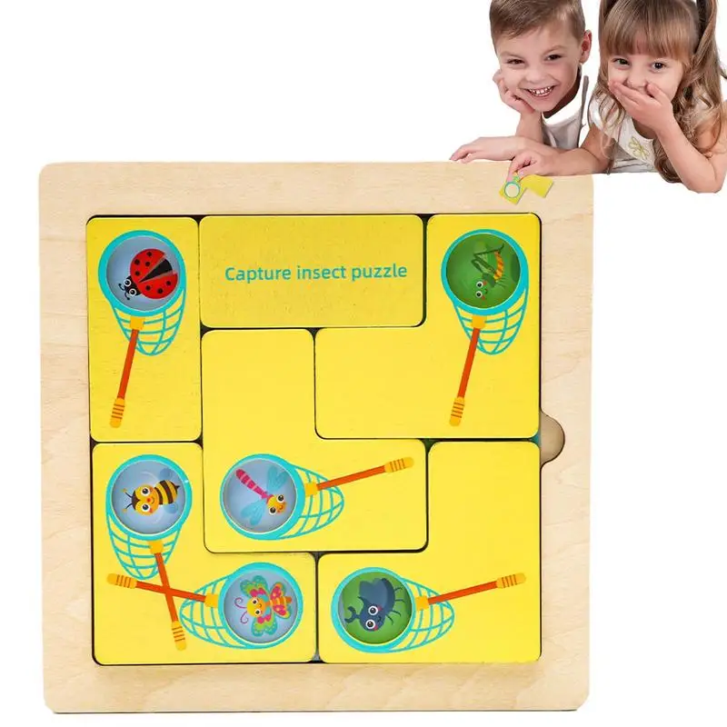 

Wooden Animal Catching Puzzle Game Wooden Jigsaw Toy Game Preschool Educational Brain Teaser Boards Toys For Children And Girls