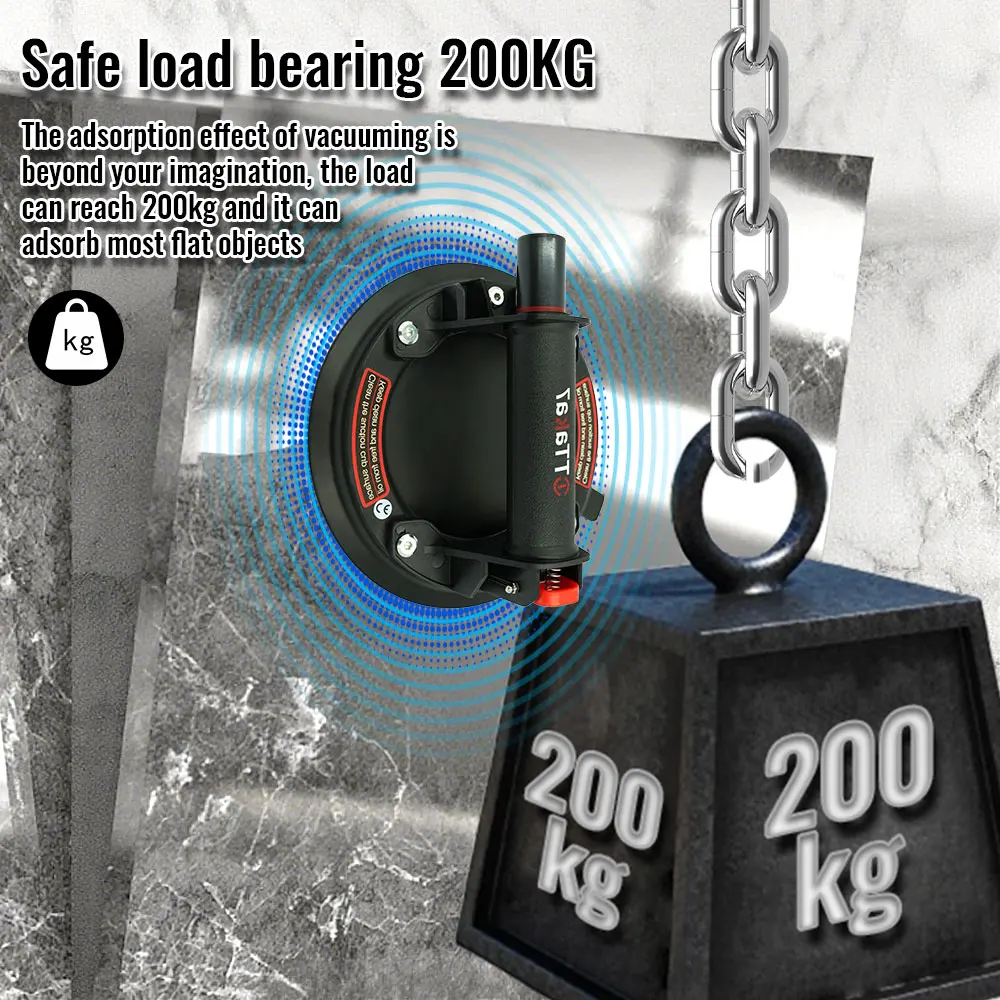 2025 New Vacuum Suction Cup 8 Inch 220kg Carrying Capacity Heavy Strong ...