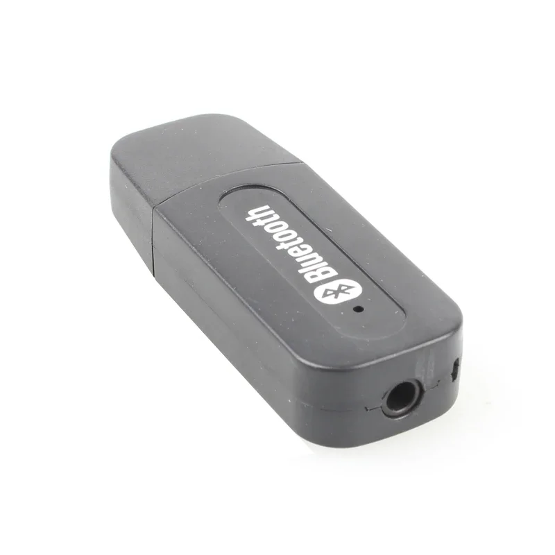 Black Plastic Wireless Bluetooth Audio Receiver for Smartphone