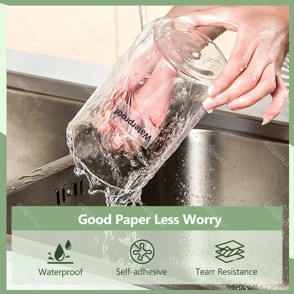 P15 Thermal Paper Rolls Continus Label Tape 15mm*4m Self Adhesive Label Sticker White Color for Marklife P15 Label Printer