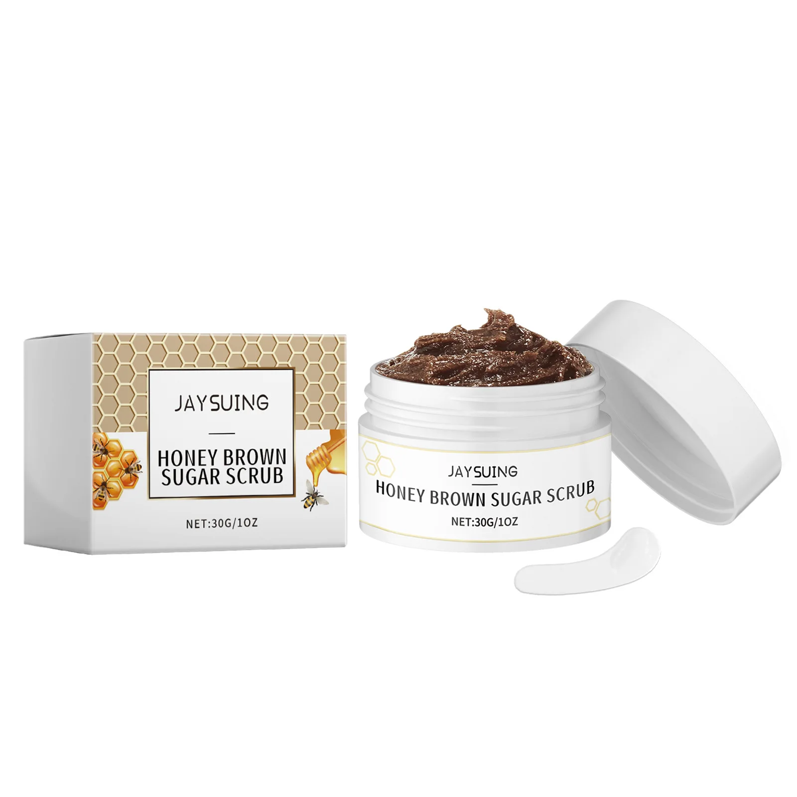 Honey Facial Scrub Remove Dead Skin Blackhead Deep Clean Oil Control Shrink Pores Moisturize Brighten Cleanser Exfoliating Cream 2