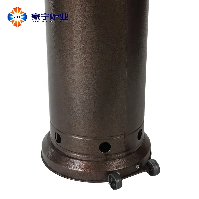 Most Popular Regular Umbrella Type Gas Heater Brown Powder Coated Iron Propane Mushroom Patio Heater