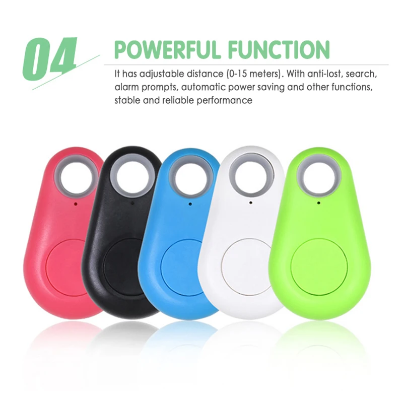 Mini Smart GPS Tracker Waterproof Bluetooth Tracker Anti-Lost Alarm Tag Wireless Finder Locator Pet Dog Cat Keys Wallet Bag Kids
