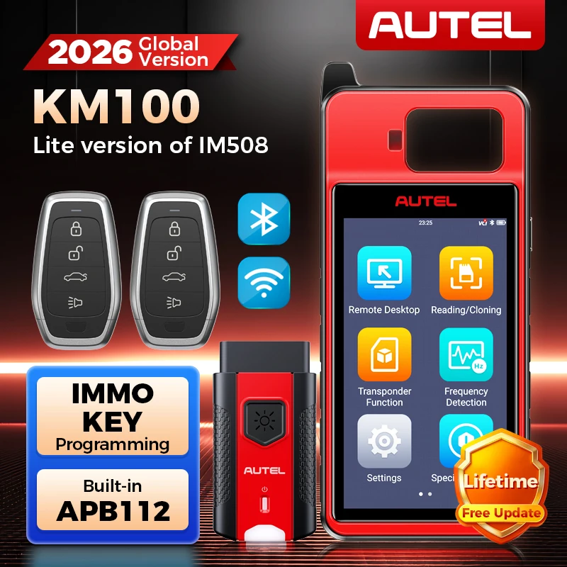 Autel MaxiIM KM100 Key Fob การเขียนโปรแกรม Immobilizer เครื่องมือ 2PCS Autel IKEY สําหรับ 60s Key รุ่น OBD IMMO Key การเรียนรู้ 99% รถ