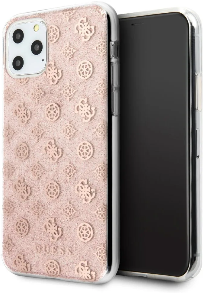 GUESS Funda Trasera Con Colgante Rosa Para Iphone 15 Pro Max