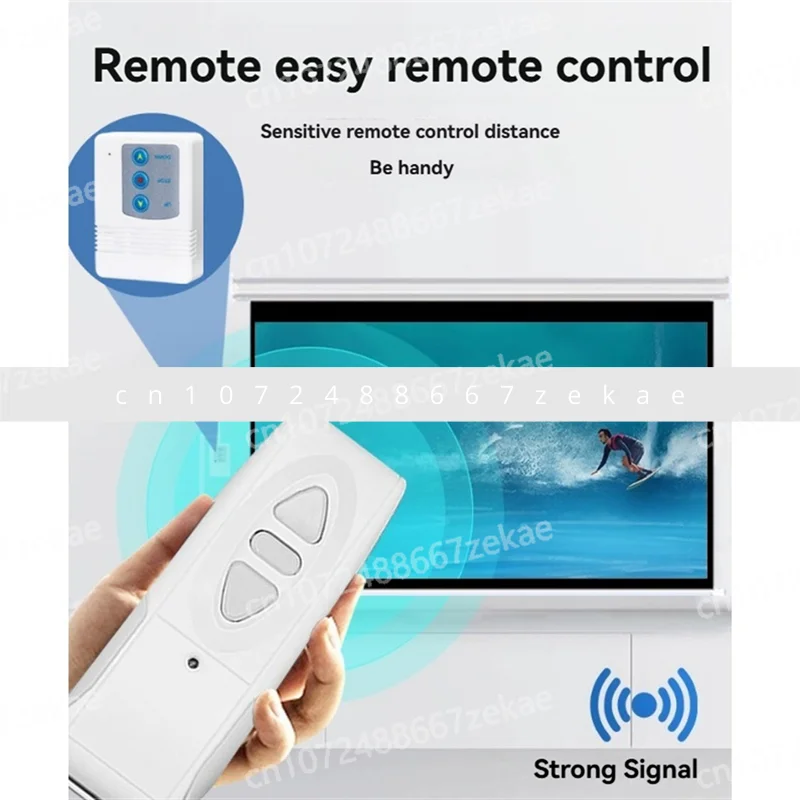 원격 제어 433MHZ 프로젝터 스크린 컨트롤러 전기 커튼 무선 원격 제어 스위치 수신기 EU 플러그-A09I