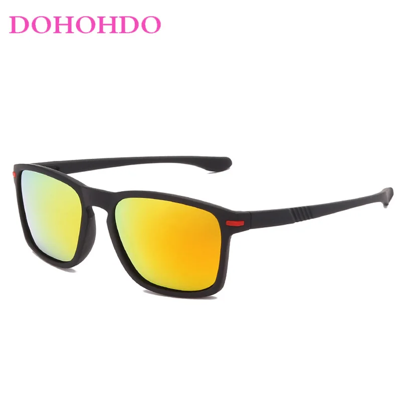 Dohohdo New Classic Polarized Sunglasses Men Women Square Driving Sun Glasses Male Vintage Coating Mirror Sunglass Oculos De Sol