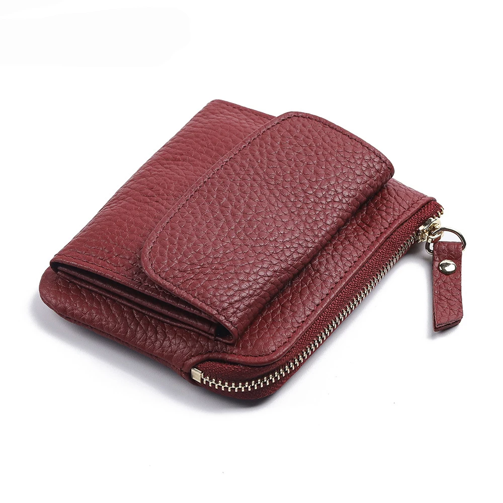 Women Mini Wallet Short Wallets Purses Zipper Leather Coin Purse Keychain Coins Pocket Bag coin purse women wallet card wallet coin wallet change bag card holders