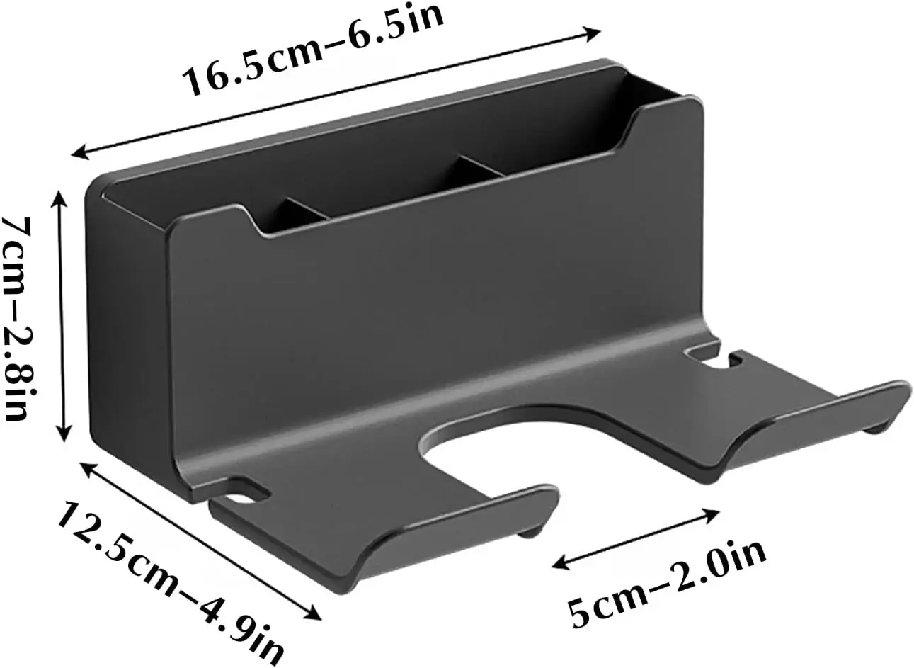 Hair Dryer Holder No Drill Wall Mount Self-Adhesive With Plug Holder Storage Organizer For Bathroom Hotel Barbershop 4