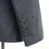 Cenne Des Graoom 2024 New Elegant Grey Suits for Men Double Breasted Hand Sewn Buttons 2 Pieces Set High Quality Wedding Party 5