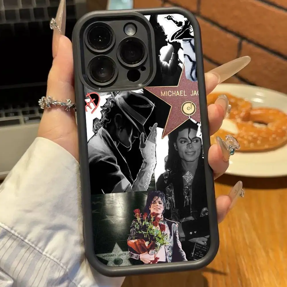 Michael Jackson Black Full Coverage Soft Silicone Phone Case