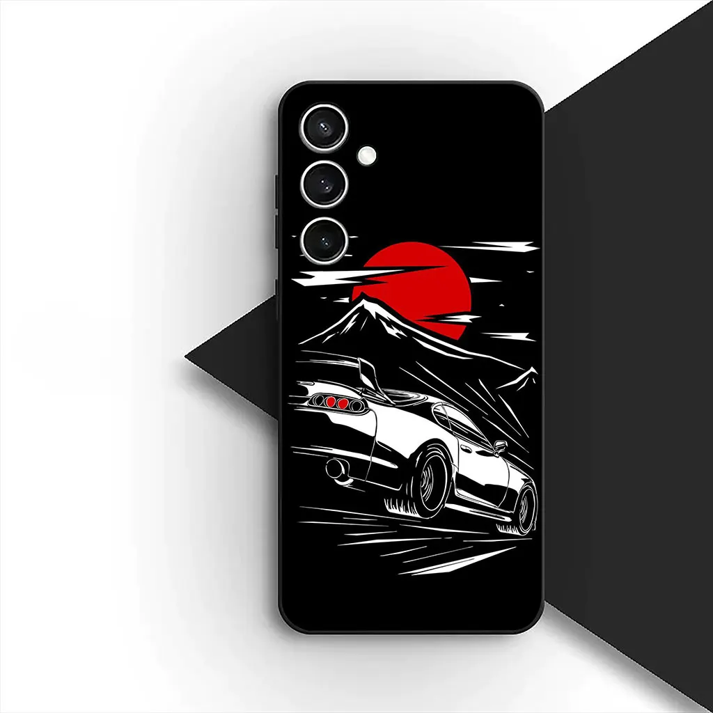 Supercar Cartoon Taillights Soft Phone Case
