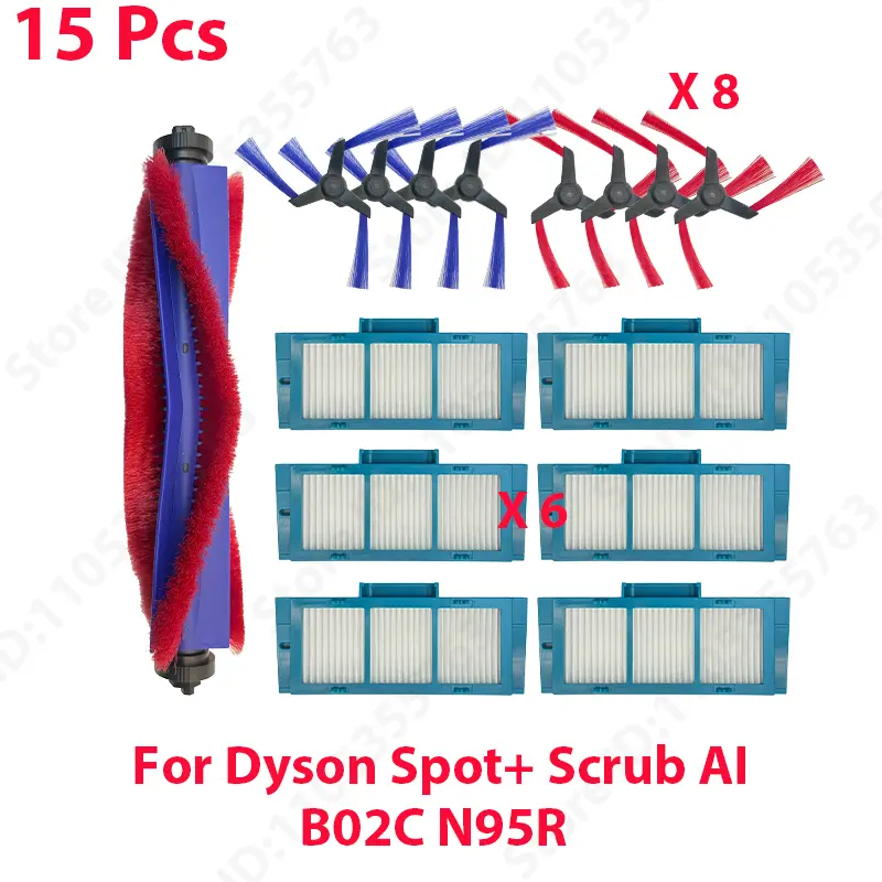 Compatible For Dyson Spot+ Scrub AI B02C N95R Vacuum parts Main Roller Brush Side Brush Hepa Filter Replacement Accessories - Image 8