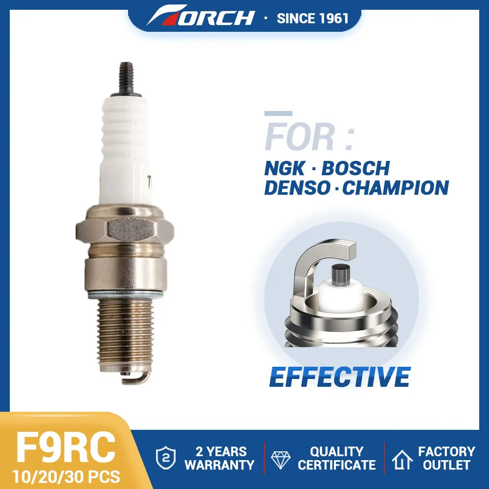 

10-30PCS Винтовые свечи зажигания для резака F9RC Замена для BR9ES 0241256513 TOYOTA 90098-27505 YAMAHA 94703-00046 SUZUKI 09482-00066