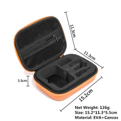 Compact Travel Camera Accessory Case - Orange#ff6600