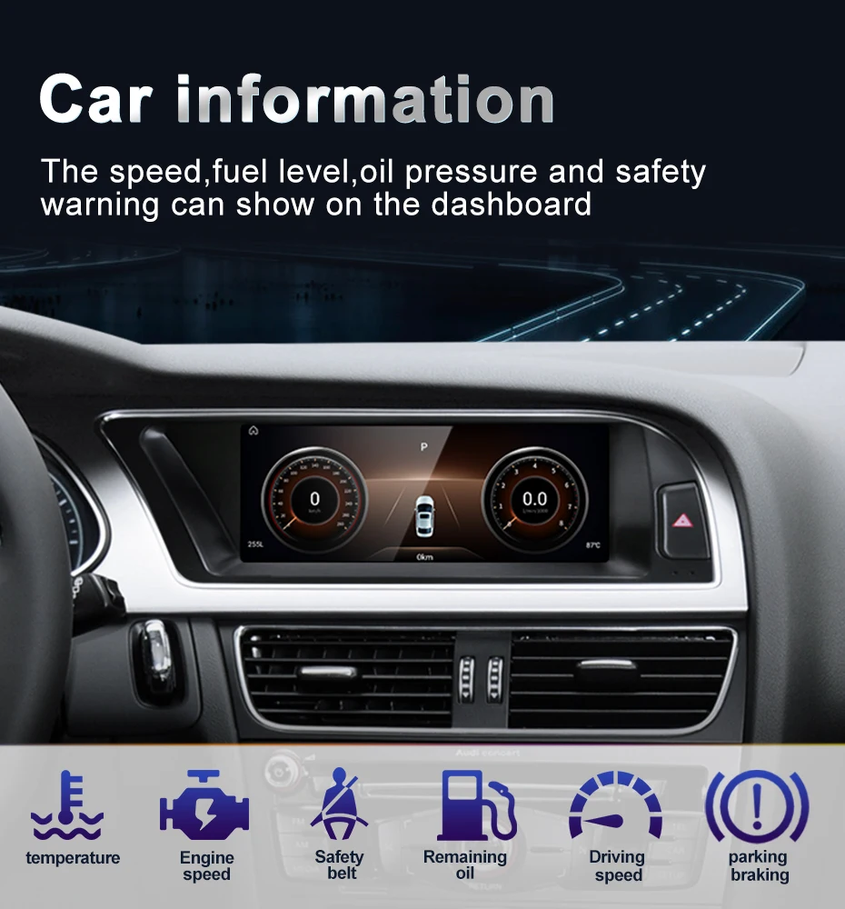 Qualcomm Snapdragon 680 6225 Silvery 2.4GHz Wireless CarPlay Auto For AUDI A4 B8