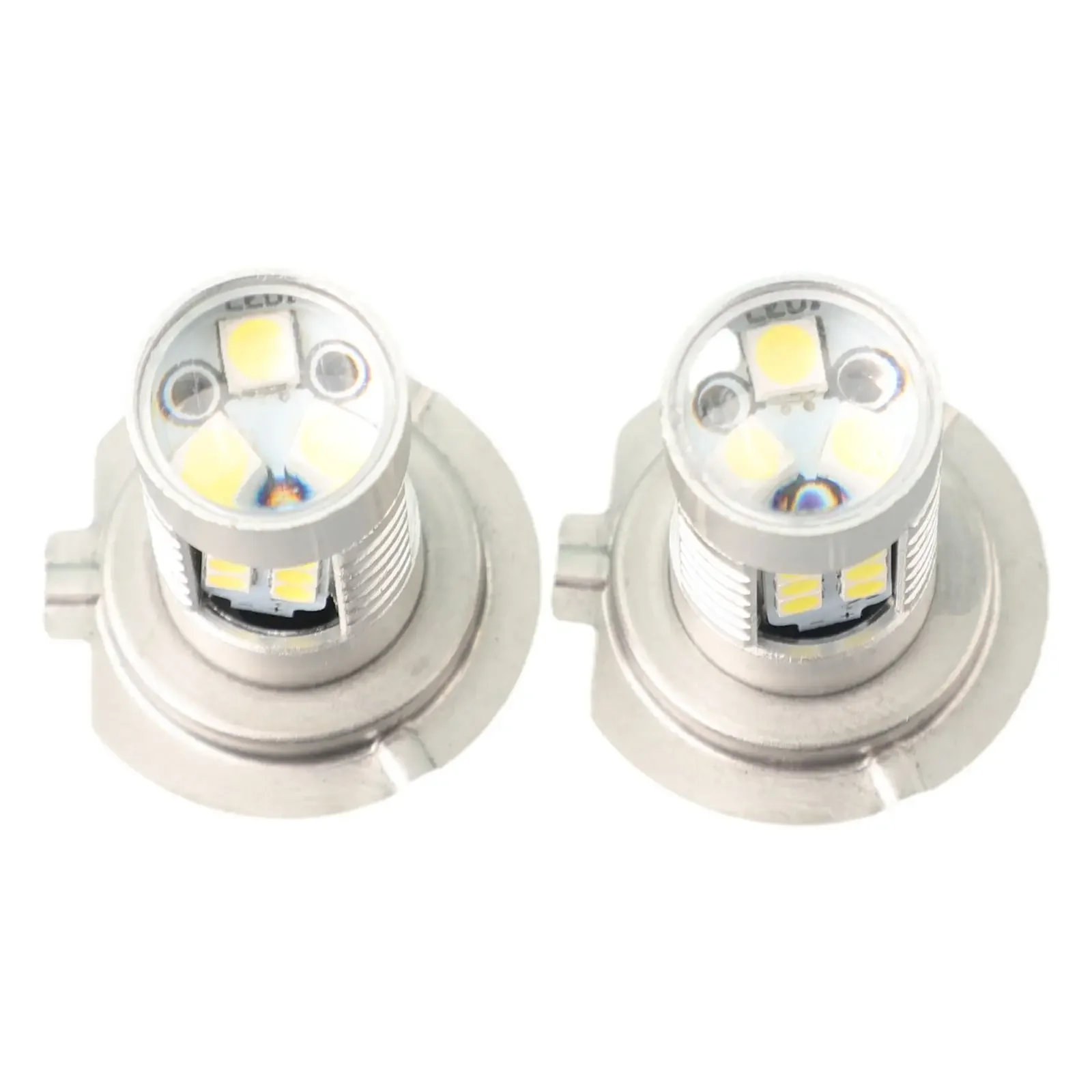 2x H7 LED 헤드라이트 전구 키트, 하이 빔 로우 빔, 360 도 풀 앵글 조명, 백색 전구 하이 퀄리티, 자동차 액세서리, 12V, 6000K