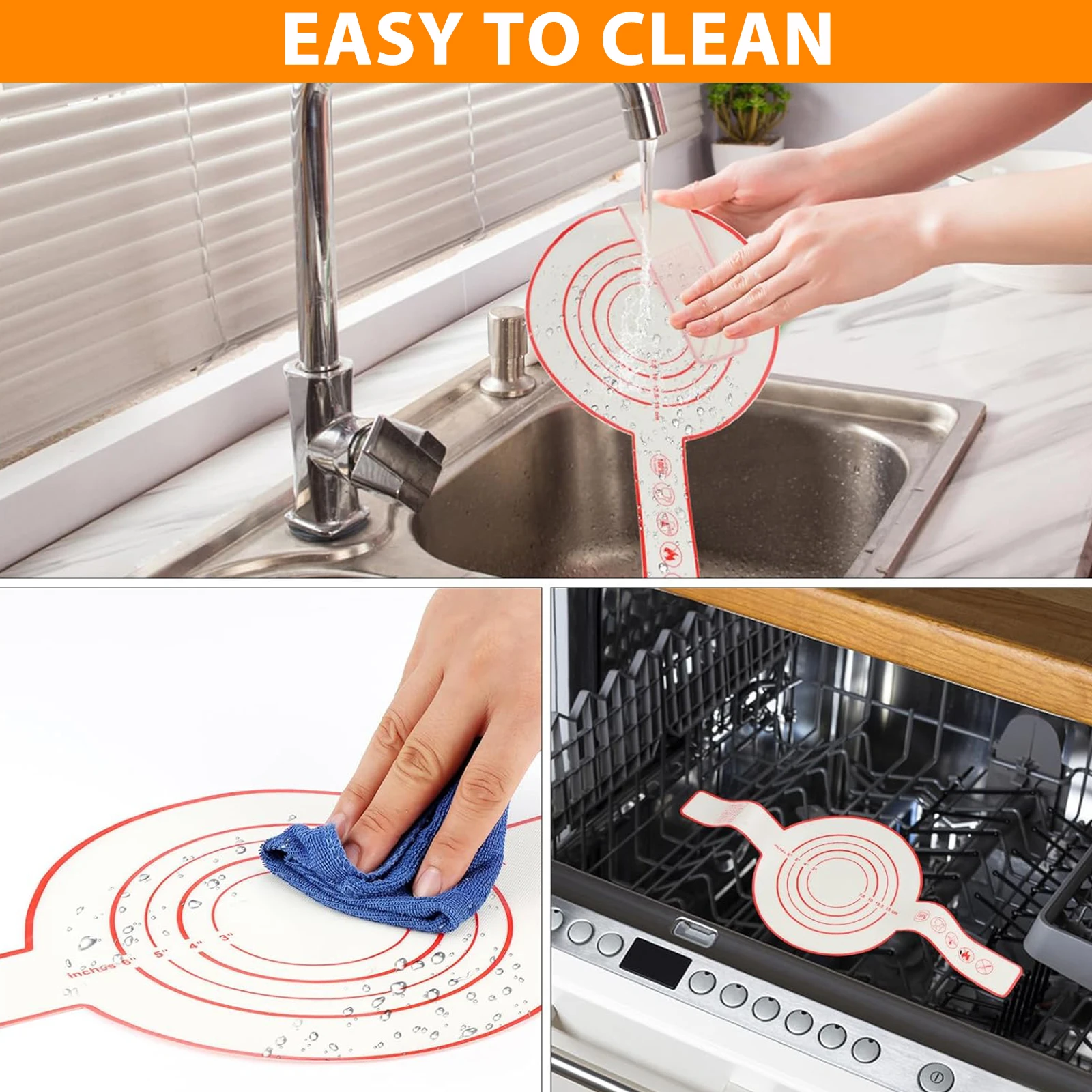 Silicone Baking Sling with Long Handles - Reusable Non-Stick Pastry Mat