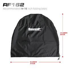 Rhinowalk Compact Folding Bike Travel Bag - Portable and Lightweight Storage Cover (RF162-Fit 16-14 inch)