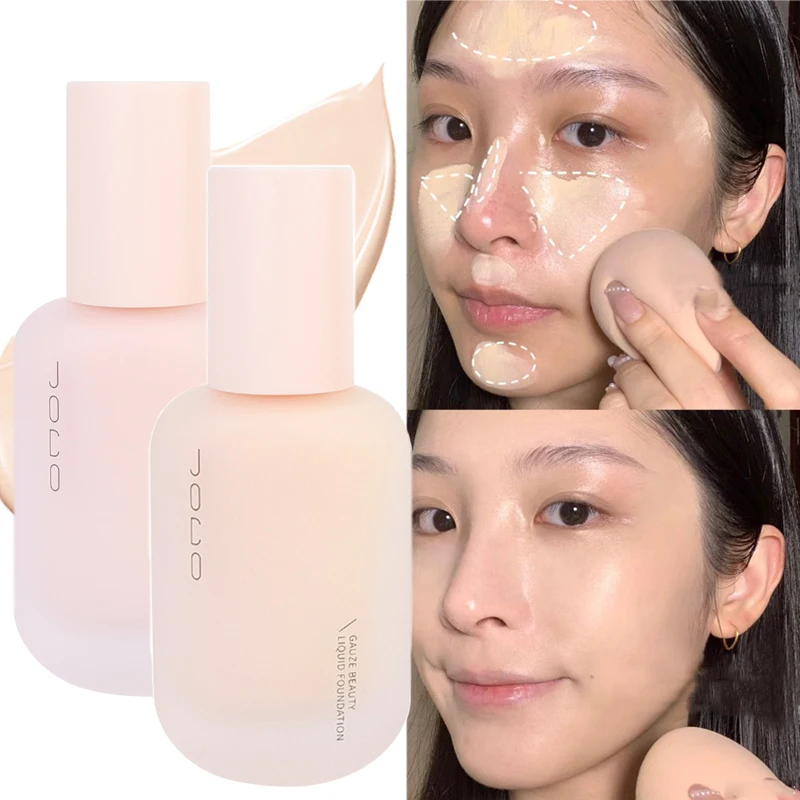 

Moisturizing Liquid Foundation 40ml Oil Control Lasting Brighten Full Coverage Foundation Cream Waterproof Face Concealer Makeup