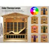 Outdoor Sauna 3 Person Infrared Sauna, Infrared Saunas for Home,1950W Low EMF Far Infrared Sauna Old Fir Wooden Sauna with Light 5